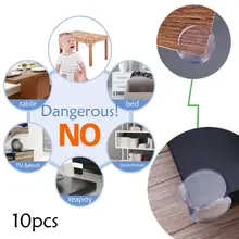 10 шт./компл. детский безопасный Силиконовая Защитная крышка стола угловой край Защитная крышка для детей для предупреждения столкновений Защита краев и углов