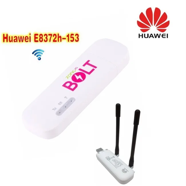 Разблокированный huawei E8372(плюс пара антенны) LTE USB Wingle LTE Универсальный 4G USB wifi-модем автомобильный wifi E8372h-153