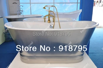 

Free shipping luxury bathtub use for indoor cast iron tubs with shirting