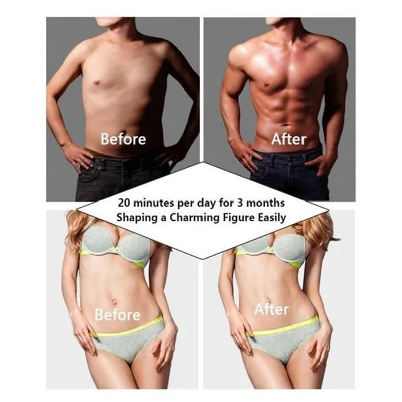 Body Slimming Shaper Machine TENS Electronic Abdominal Fitness Accessories EMS Wireless Electric Fitness Equipment