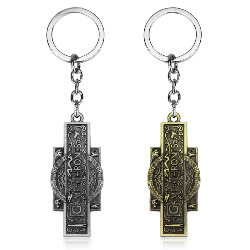 

Game of Thrones Keychain Fashion Song Of Ice And Fire Keyring Car Key Chains For Unisex Key Holder Souvenir Jewelry Trinkets