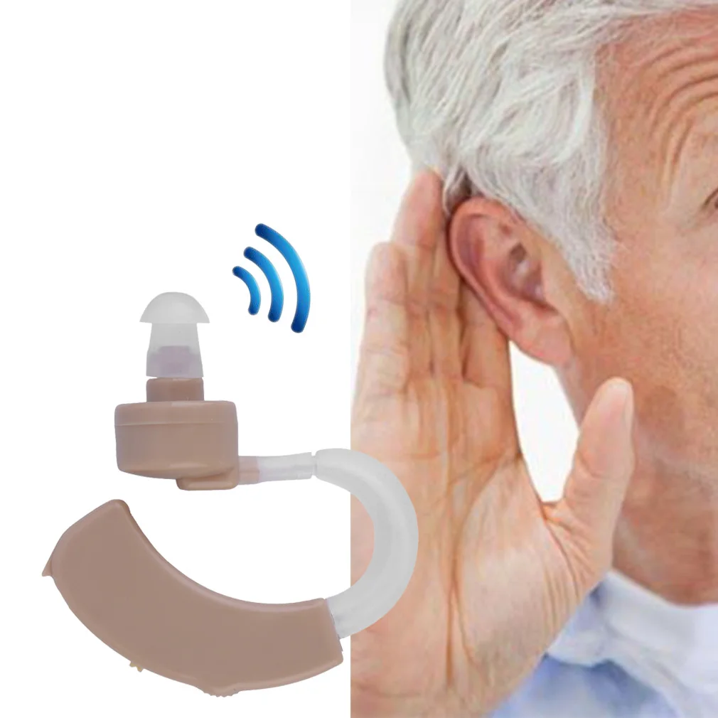 Best Mini Digital Hearing Aid Enhancer Behind The Ear Sound Amplifier