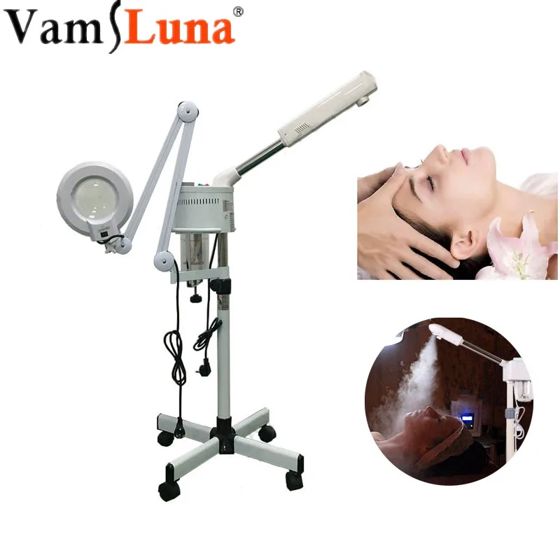 Facial Steamer with Hot Ozone 5X Magnifying Lamp 2 in 1 Professional