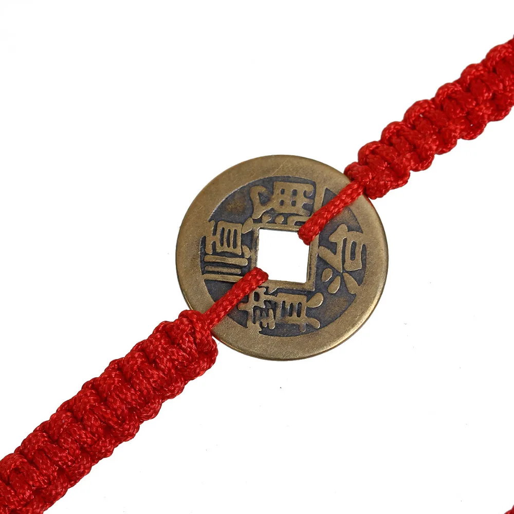 DoreenBeads полиэстровый Kabbalah с красной нитью Плетеный браслеты дружбы Античная