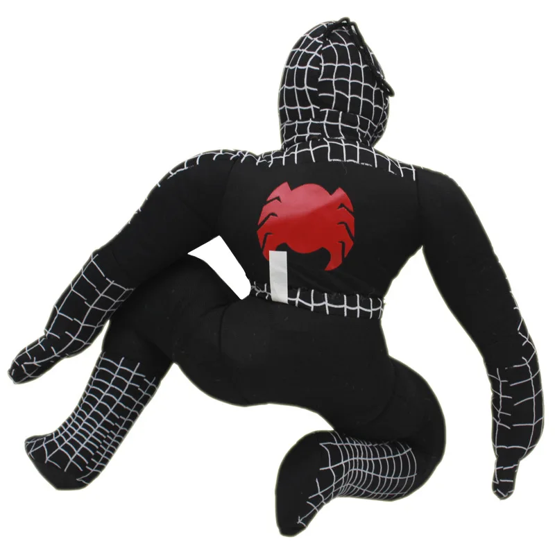35 см черный паук Плюшевые Игрушечные лошадки Мстители Человек-паук плюша Игрушечные лошадки куклы мягкая игрушка для детей рождественские подарки