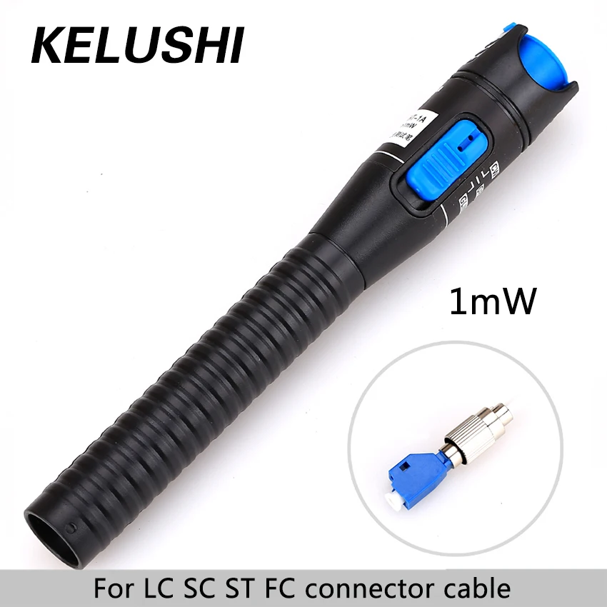 imágenes para KELUSHI 1 mW 1 ~ 5 km Visual Fault Locator Fibra Óptica De Plástico Rojo Souce Luz Láser Cable Tester 2.5mm LC/FC/SC/ST Adaptador para CATV imágenes para KELUSHI 1 mW 1 ~ 5 km Visual Fault Locator Fibra Óptica De Plástico Rojo Souce Luz Láser Cable Tester 2.5mm LC/FC/SC/ST Adaptador para CATV