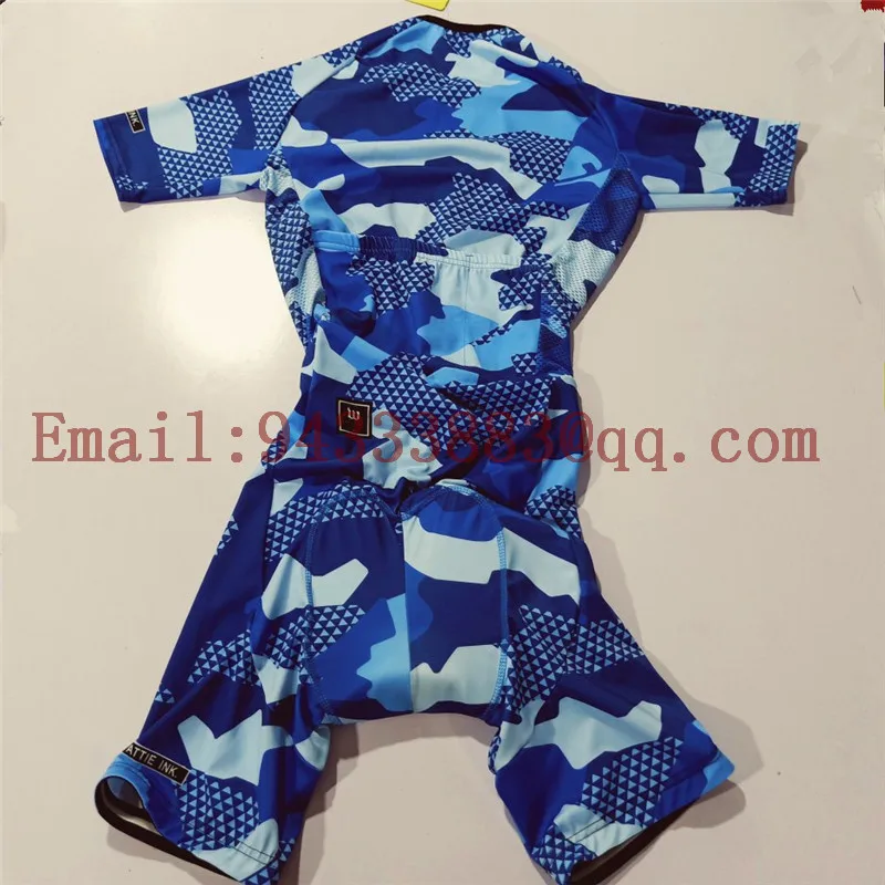 2019 summer short sleeve cycling skinsuit men blue bodysuit triathlon suit uniforme ciclismo go pro team bike clothing custom