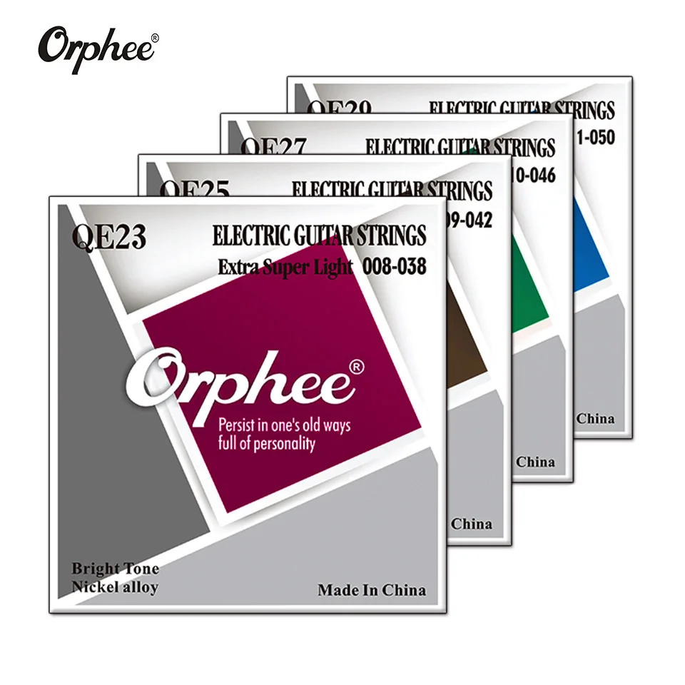

NEW Orphee Professional Guitar Strings QE Series Nickel Alloy Plated Electric Guitar Strings Replacement QE23 /QE25/ QE27/QE29