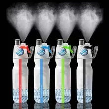 Doble Capa de Botella de Spray 500 ml Deportes Ciclismo Escalada Viajes Botella de Agua de Plástico Taza Espacio Botella Nutrición Resistente 6D