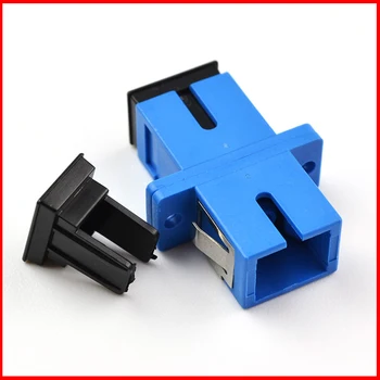 

Free Shipping 200pcs New SC fiber optic adapter,SC flange coupler, SC/UPC adaptor, fiber coupler for digital communications