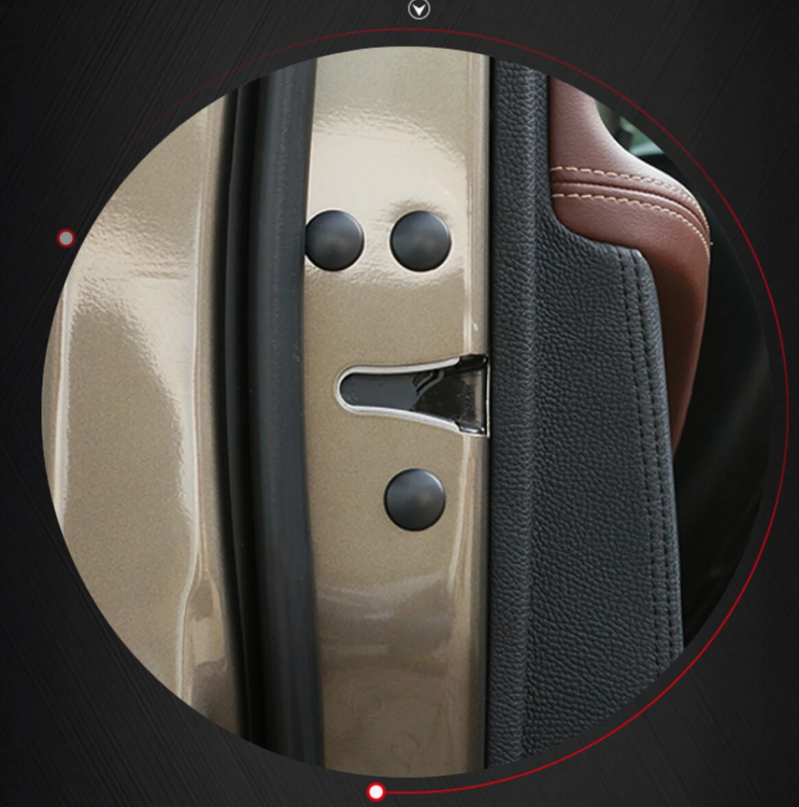 

12Pcs Car Door Lock Screw Protector Cover For Lada 1300 Niva Vesta X-Ray XRay Samara Signet Granta Priora Kalina Safarl
