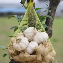 100 шт белый, желтый, красный пластиковый сетчатый мешок для дома, чистая пищевая упаковка, сетчатый мешок для чеснока