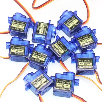 

10pcs/lot lofty ambition SG90 9g Mini Micro Servo for RC for RC 250 450 Helicopter Airplane Car Drop Free Shippping