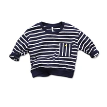 Осень полосатый красивый с круглым вырезом для мальчиков вязаный свитер для мальчиков футболка детская одежда на весну, Осень Детский свитер