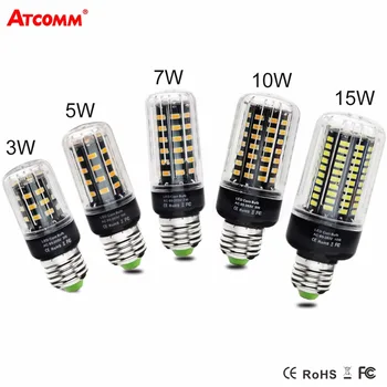 

Ampoule Led E27 Corn Bulb 3W 5W 7W 10W 15W 85V-265V E14 LED Diode Lamp High Lumen SMD 5733 Chip No Flicker Spotlight bombillas