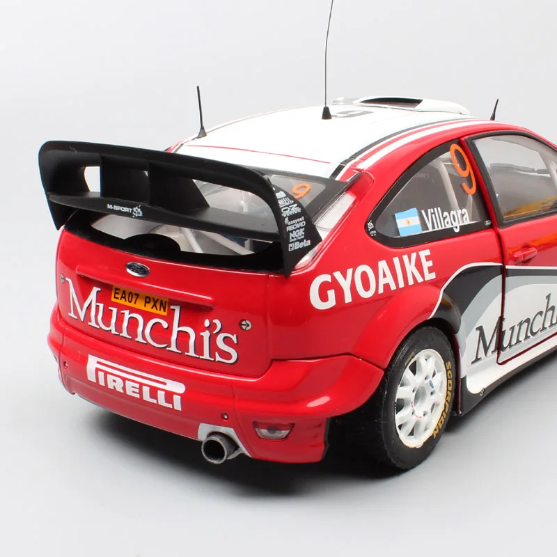 Малыш 1 18 Sunstar большой Ford RS WRC 2008 ралли Acropol Спортивные Гонки № 9 F. Villagra литье под давлением модель автомобиля масштаб игрушка в подарок