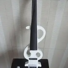Крутая Белая Электрическая Скрипка музыкальный инструмент ручной работы электрическая скрипка белый бант