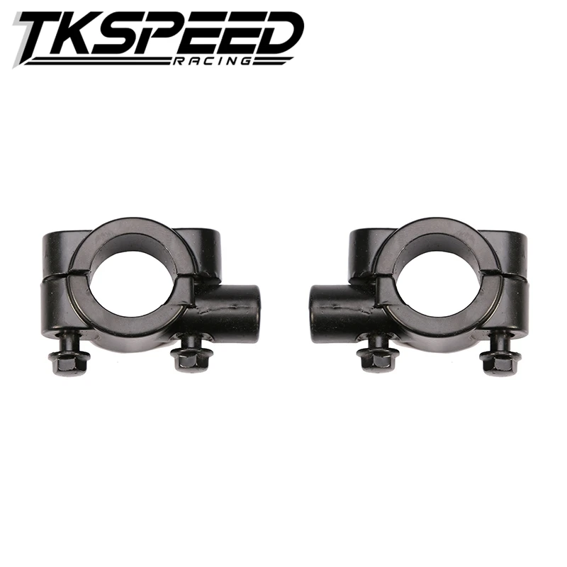 2pcs 10MM Universal Black Motorcycle Handlebar Mirror Mount Holders