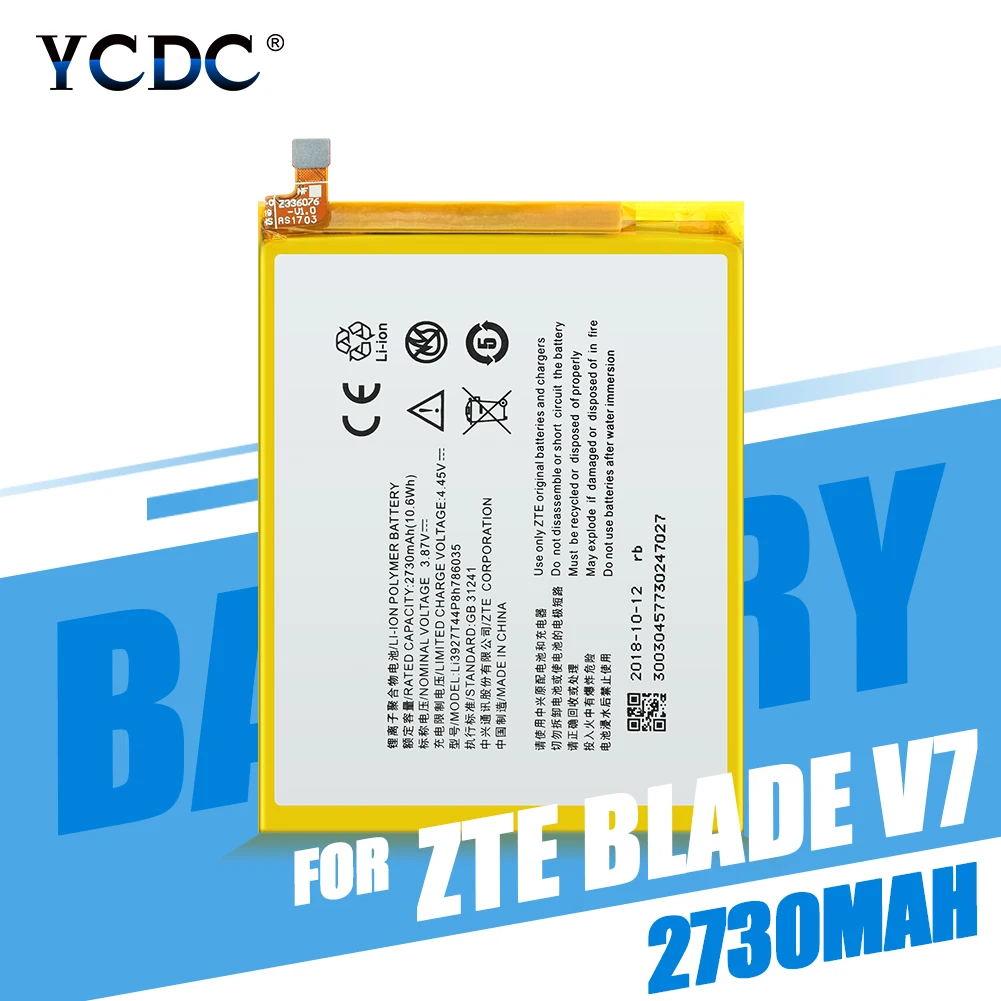 3,87 V 2730mAh Li3927T44P8h786035 для zte Blade V8/V0800/BV0800/V7/A910/BA910/A512/Xiaoxian 4/BV0701 батарея