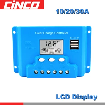 

Charge Controller 12V 24V 30A 20A 10A PWM Solar Charge Controller Solar Panel Battery Regulator Dual USB LCD Display
