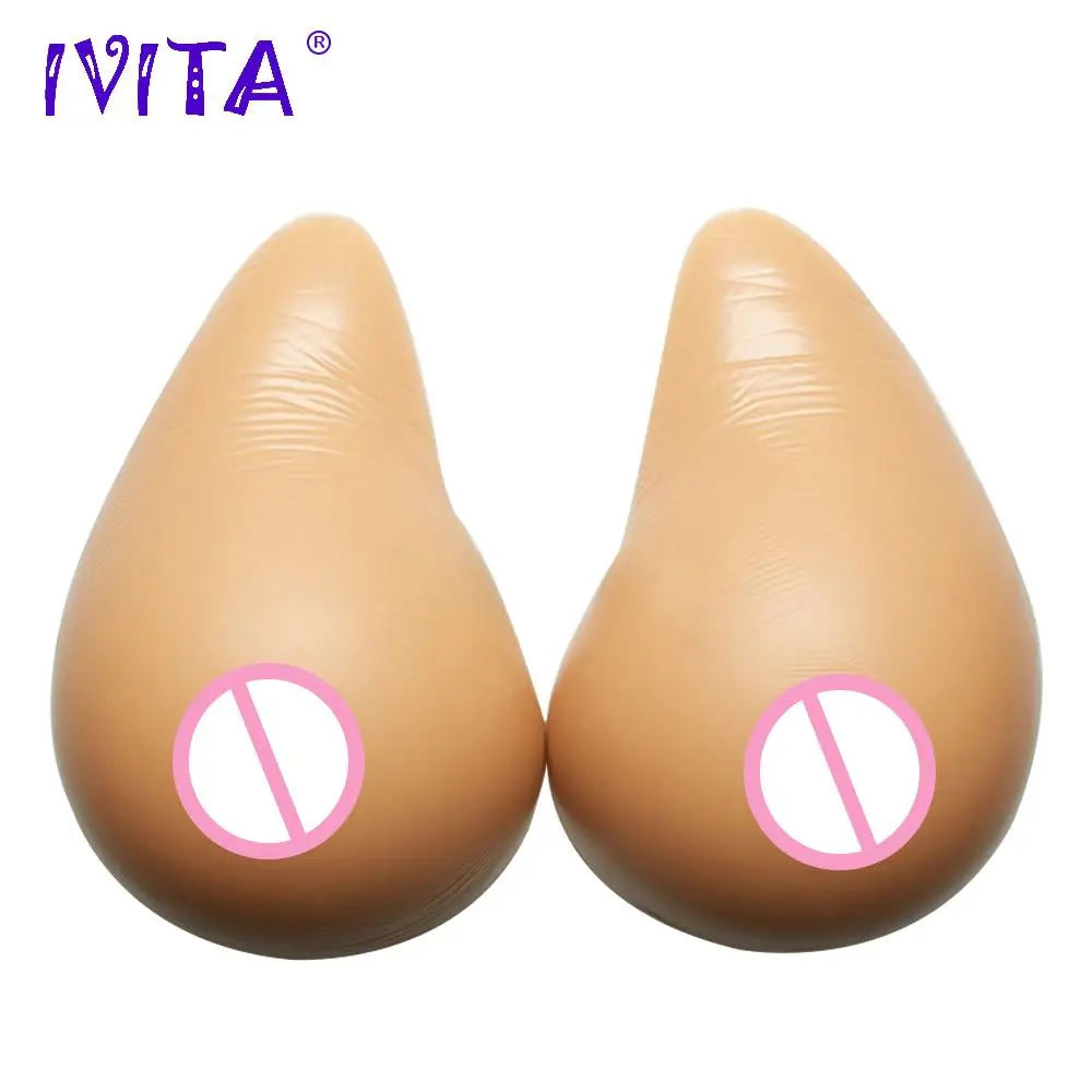 

IVITA 1800g Spiral Realistic Silicone Artificial Breast Forms For Women False Boobs Mastectomy Enhancer Drag Queen Cosplay