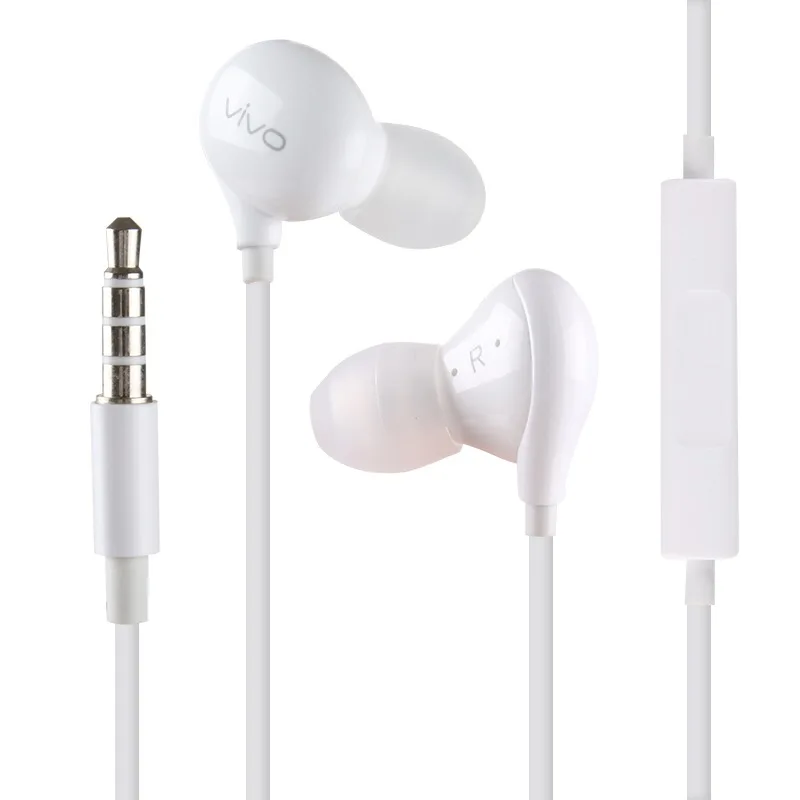 Բուն Vivo XE710 ականջի մեջ HiFi- ականջակալներ `միկլով, սմարթֆոնների համար` ձայնային