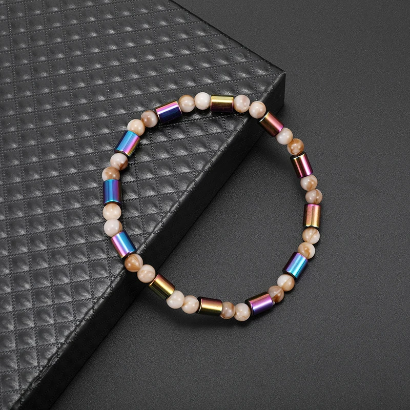 

KLEEDER Magnet Anklets Weight Loss Hematite Color Stone Magnetic Therapy Bracelets Anklet Product Slimming Health Care Jewelry