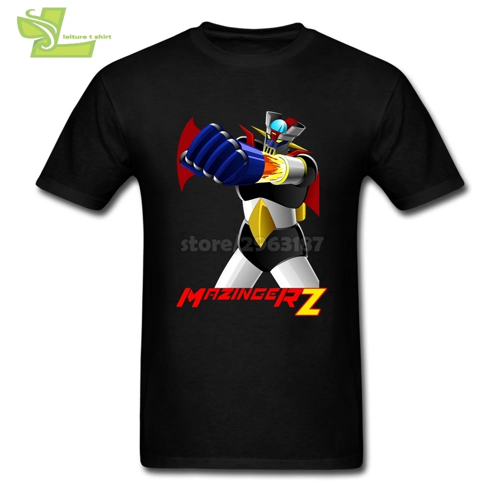 Футболка Mazinger Z мужская с принтом тенниска из натурального хлопка модная майка