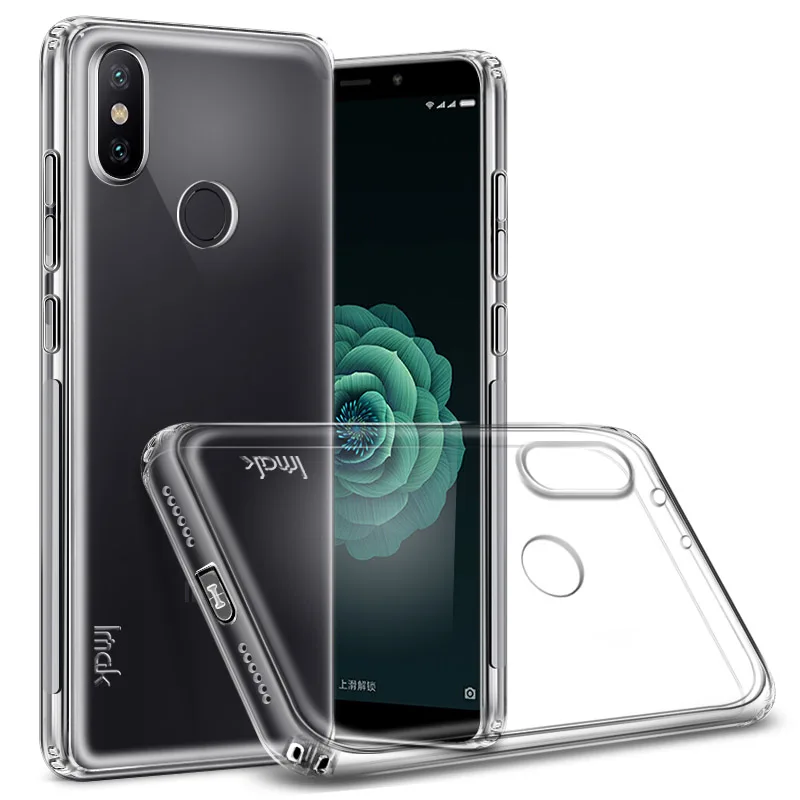 IMAK Air сумка защиты корпуса для Xiaomi mi 6x ТПУ Прозрачная крышка антидетонационных