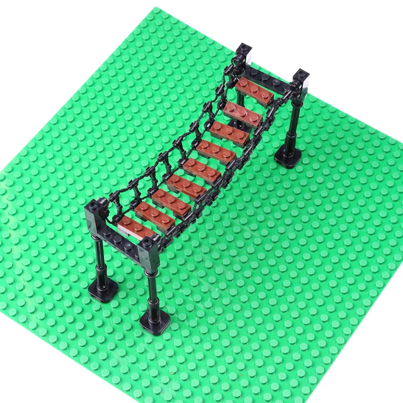 MOC Bricks Suspension Bridge Drawbridge Model font b Action b font font b Figure b font