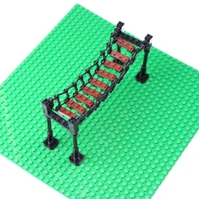 MOC Bricks Suspension Bridge Drawbridge Model font b Action b font font b Figure b font