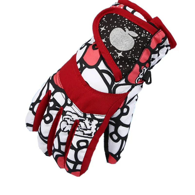 Уличные зимние лыжные перчатки для мальчиков и девочек, детские теплые перчатки, водонепроницаемые ветрозащитные зимние перчатки для сноуборда, лыжные спортивные перчатки#35o18# F