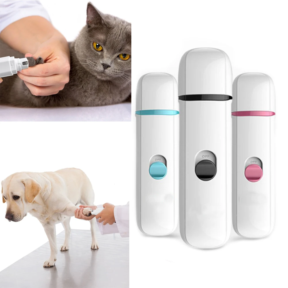 

Dog Nail Grinder Trimmer Professional Electric for Small Large Dogs Cat Quick Sensor Electric USB Rechargeable Grooming Supplies