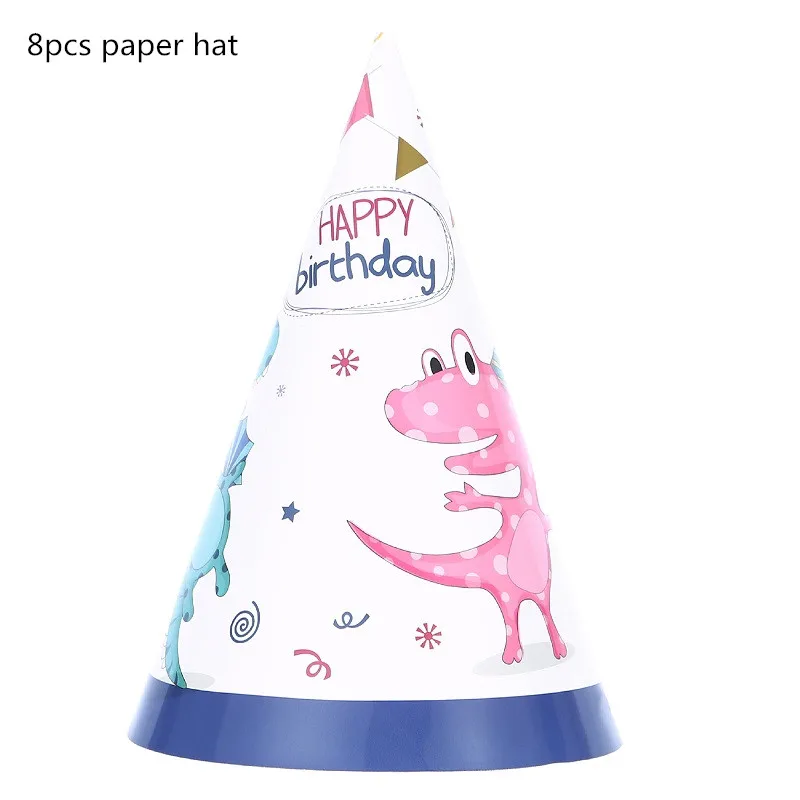 Dinosaur Party Tableware Set Paper Plate Cup Napkins Tablecloth Banner for Kids Birthday Party Decor Baby Shower Supplies - Цвет: 5