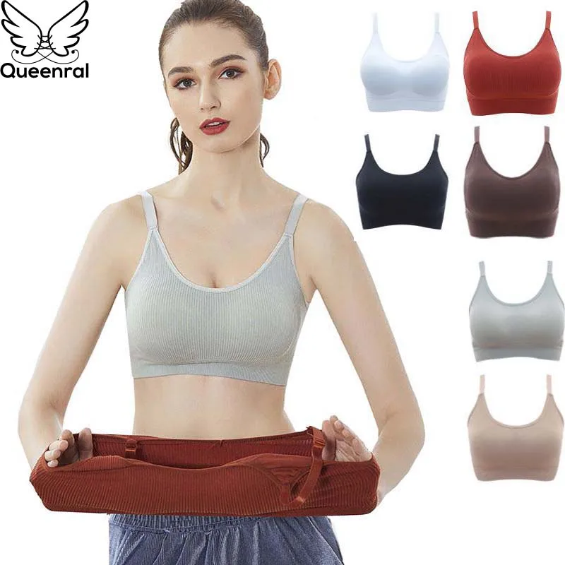 Queenral бюстгальтеры пуш ап для женщин нижнее белье BH Bralette беспроводной бюстгальтер
