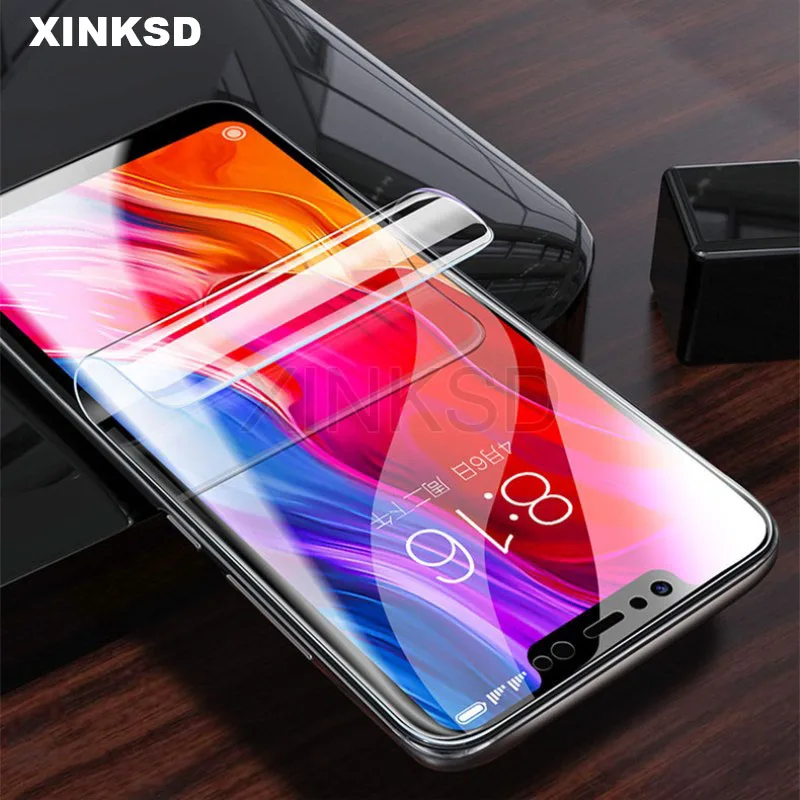 

Screen Protector Film for Xiaomi Mi Pocophone F1 8 SE A2 lite Mix 3 Soft Full Protective Hydrogel Film on For Redmi Note 6 Pro 5