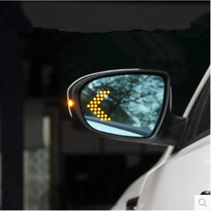 

LED heating Rear side turn signal blue curvature anti defogging dazzling rearview mirror for KIA Optima K5 2011-2015