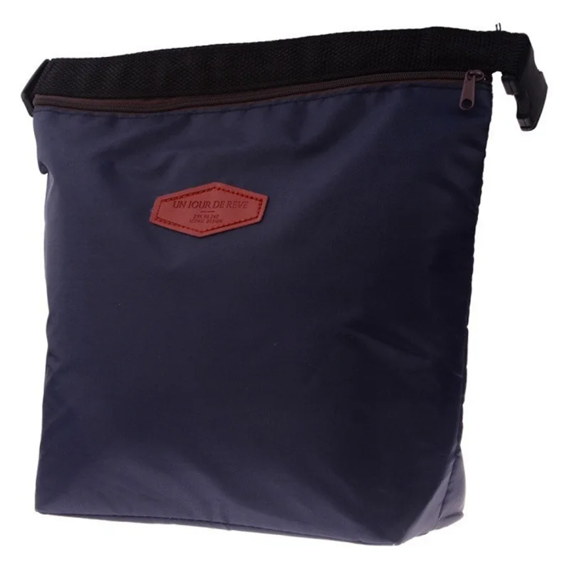 

Hot Oxford Cloth Lunch Bags Thermal Food Blue Package Creative Women Lunch Bags Folding Insulation Food Bags 39x27x8cm