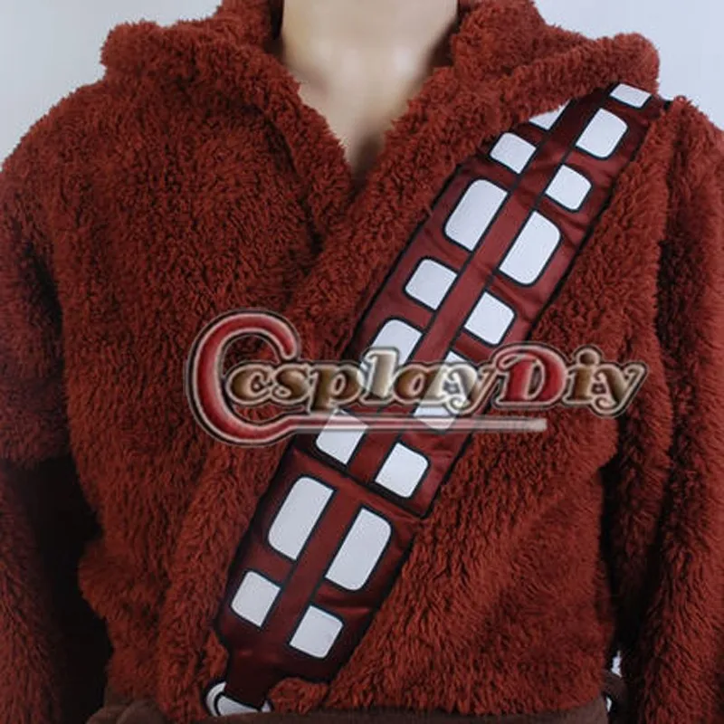 Косплэй DIY КИНО Звездные войны я Чуи Чубакка халат пижамы Onesie халат взрослых Для мужчин Косплэй костюм Индивидуальный заказ
