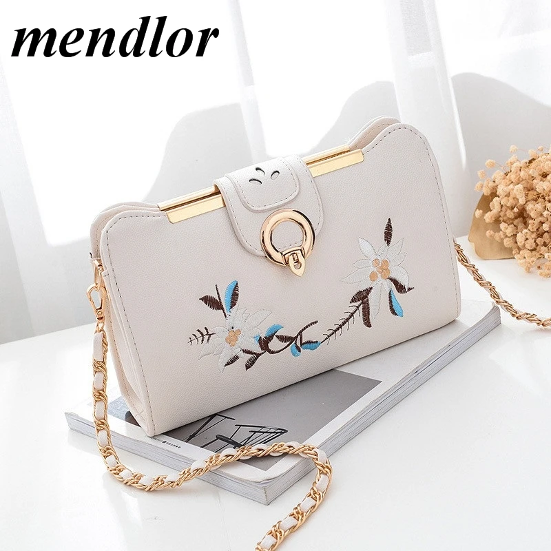 

Women's Bag Female Flower Embroidery Handbag for 2018 New Luxury Shoulder Bag Design Women Messenger Bag Envelope Crossbody Bags
