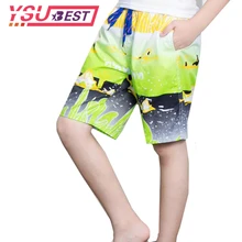 Летние шорты для мальчиков быстросохнущие плавки пляжные шорты для мальчиков от 7 до 15 лет детские штаны для серфинга детские пляжные шорты