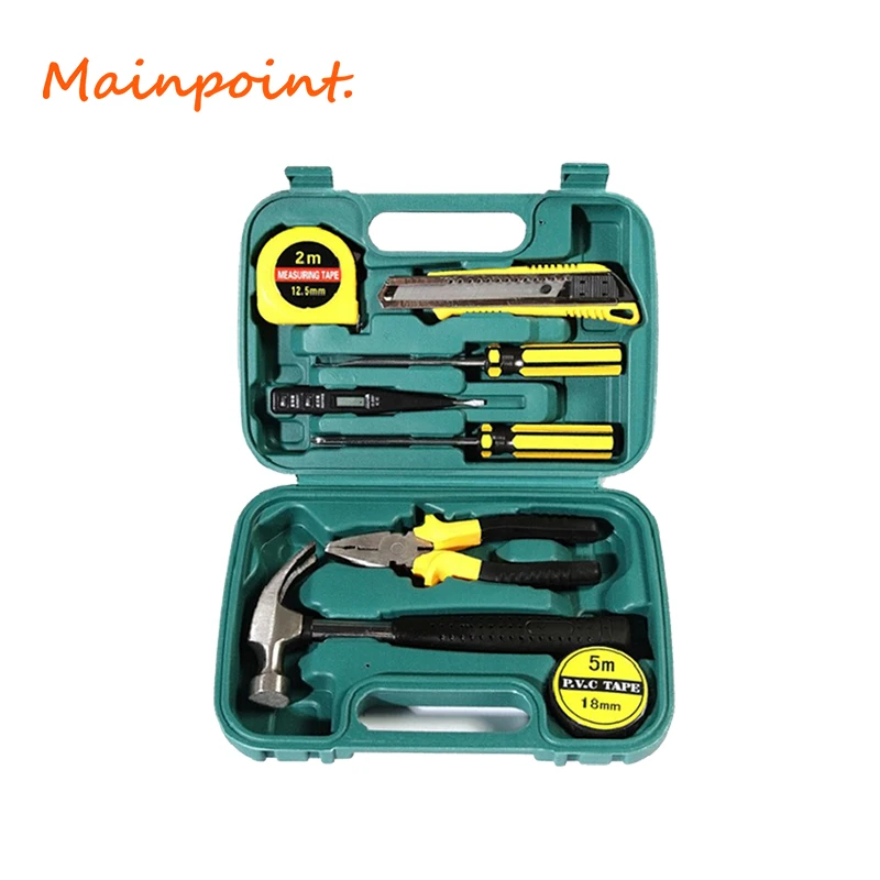 8Pcs/Set Car Repair Kit Combination Household Hand Tool Kit Green