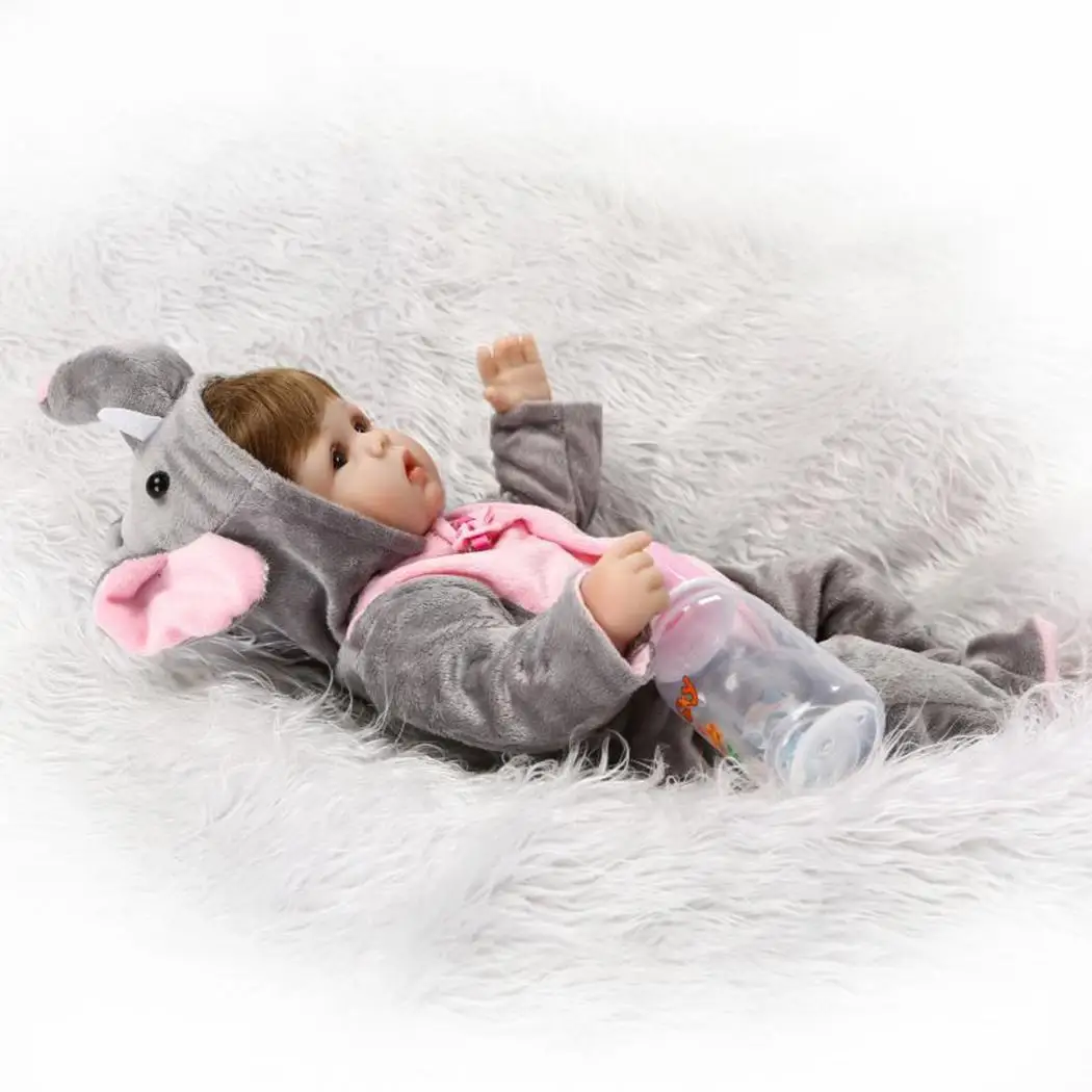 Игрушки Baby de Best Girl для силикона Bebe слон подарки игрушки boneca Кукла Reborn кукла