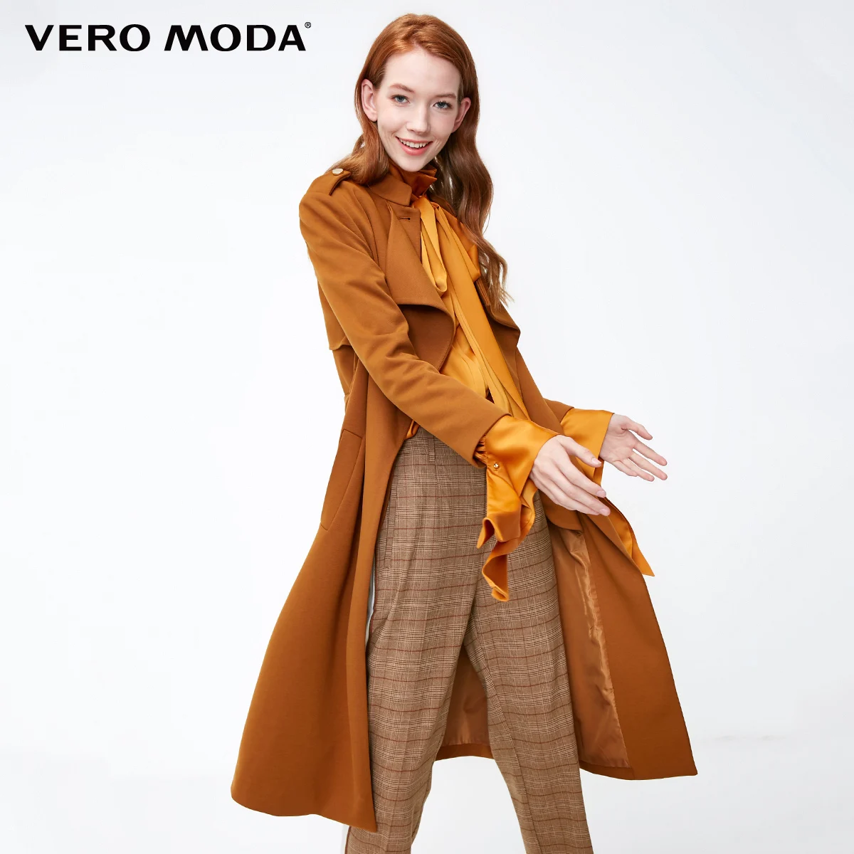 Vero Moda Женское пальто из двух частей с пряжкой на лацкане | 318421501