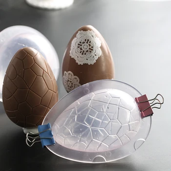

Acrylic 3D Easter Eggs Chocolate Mold Dinosaur Eggs Cake Molds Wedding Birthday Household DIY Cakes Decorating Baking Tools