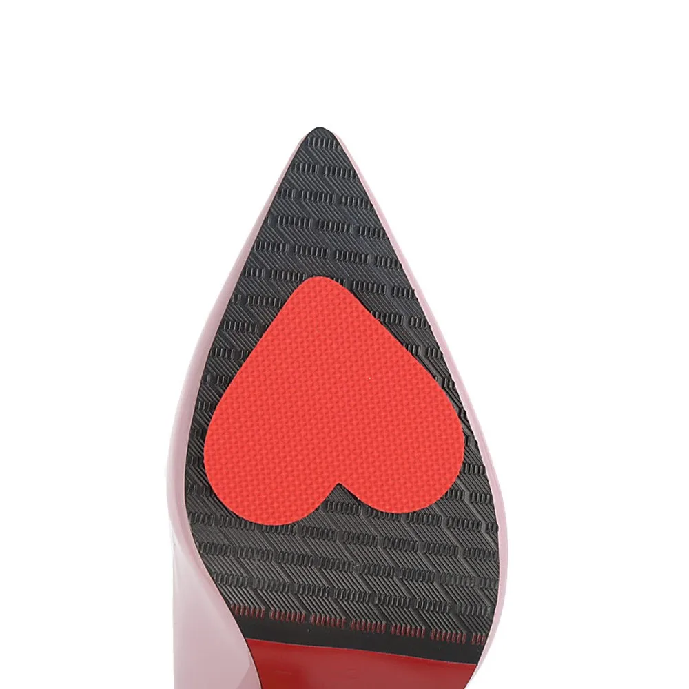Новинка года; nserts; аксессуары для обуви; обувь на высоком каблуке; нескользящая подошва; в форме сердца; износостойкая защита; StickersY3.27 - Цвет: Red