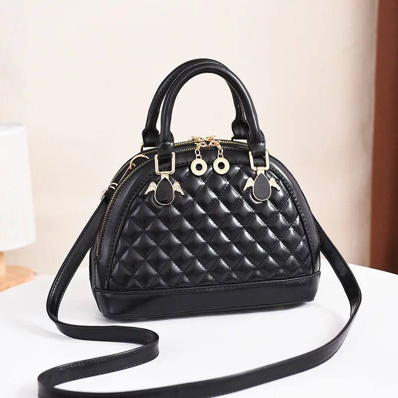 

2019 New Korean Version Luxury Women Handbag Thread Mini Multicolor Shell Bag Ladies Zipper Striped Plaid Shoulder Crossbody Bag