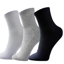 10Pairs/Lot High Quality Men Socks Black Mesh Cotton Sock Male Gray Casual Cheap Wholesale Drop Shipping EUR39-44