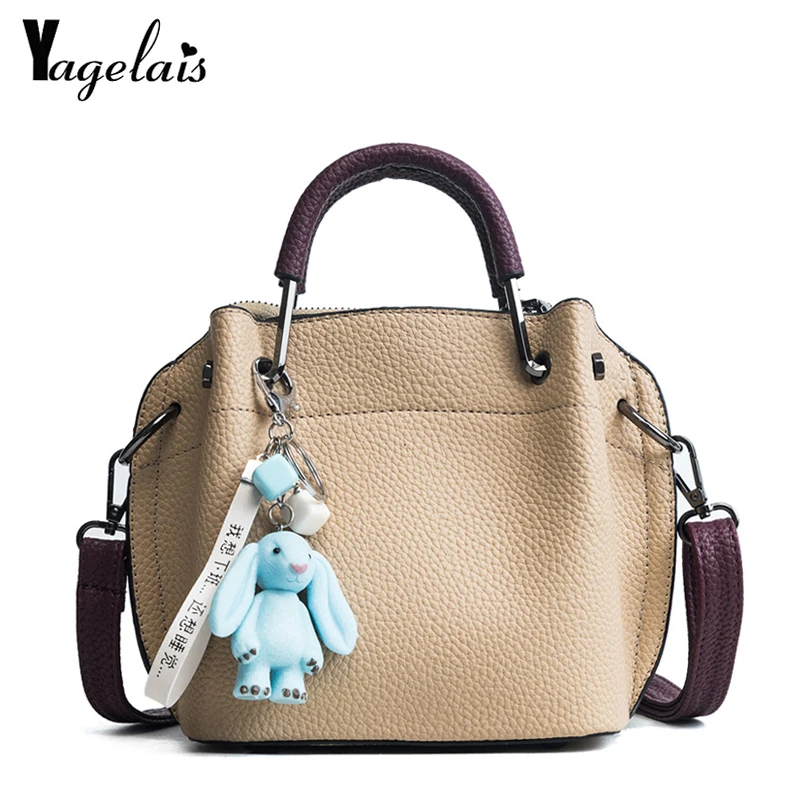 

2019 Famous Designer Women Handbags Korean PU Shoulder Bags Tote with Rabbit Soft Female Messenger Bags Travel Crossbody Bag