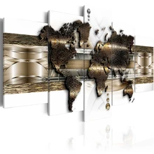 Framed 5 Panel Wall Art Abstract series Oil Painting On Canvas Printed Painting Pictures Decor painting large living room